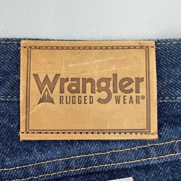 Wrangler Rugged Wear Classic Fit Bootcut Denim Dark Blue Mens 46x30 New - Picture 7 of 12